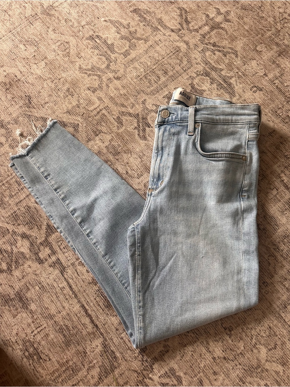Agolde Sky Blue Denim Jeans